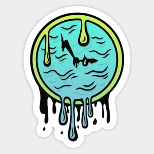 Melting Away Sticker